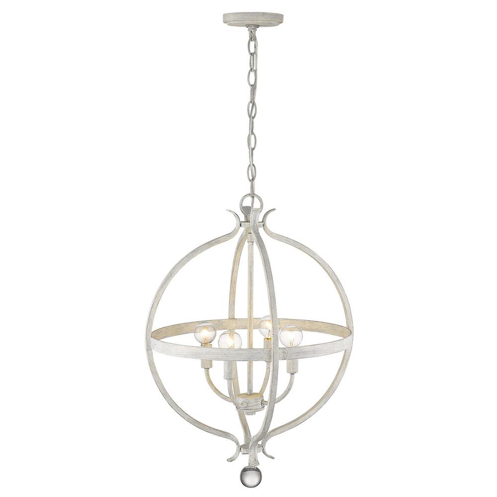 Callie 4-Light Country White Pendant. Picture 8