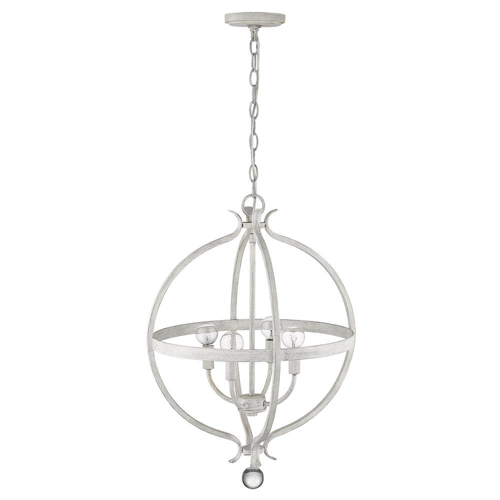 Callie 4-Light Country White Pendant. Picture 9
