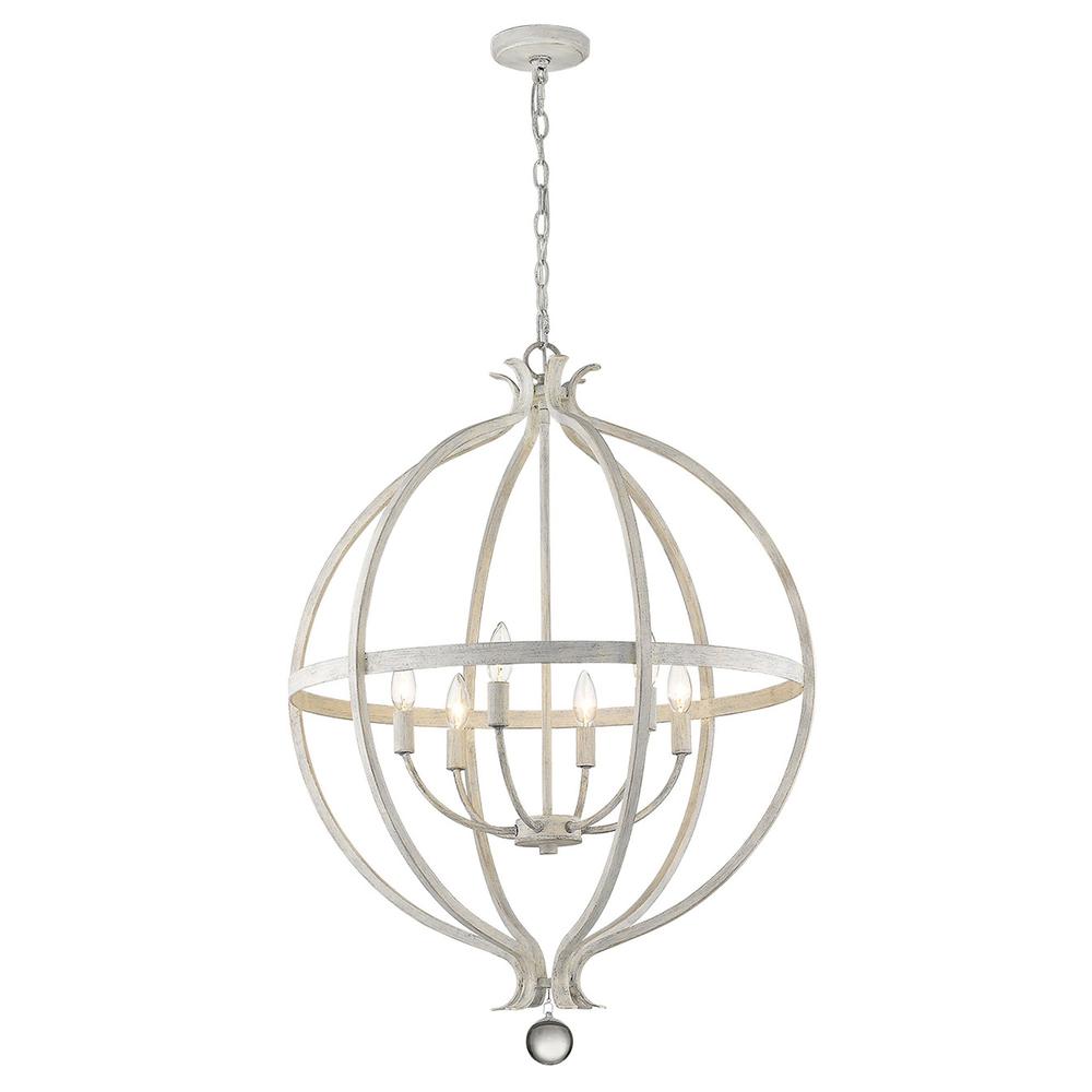 Callie 6-Light Country White Pendant. Picture 3