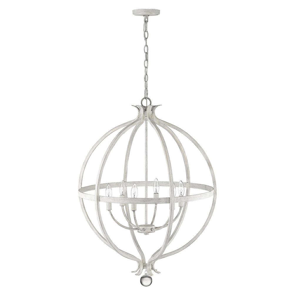 Callie 6-Light Country White Pendant. Picture 6