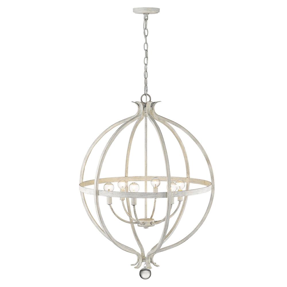 Callie 6-Light Country White Pendant. Picture 9