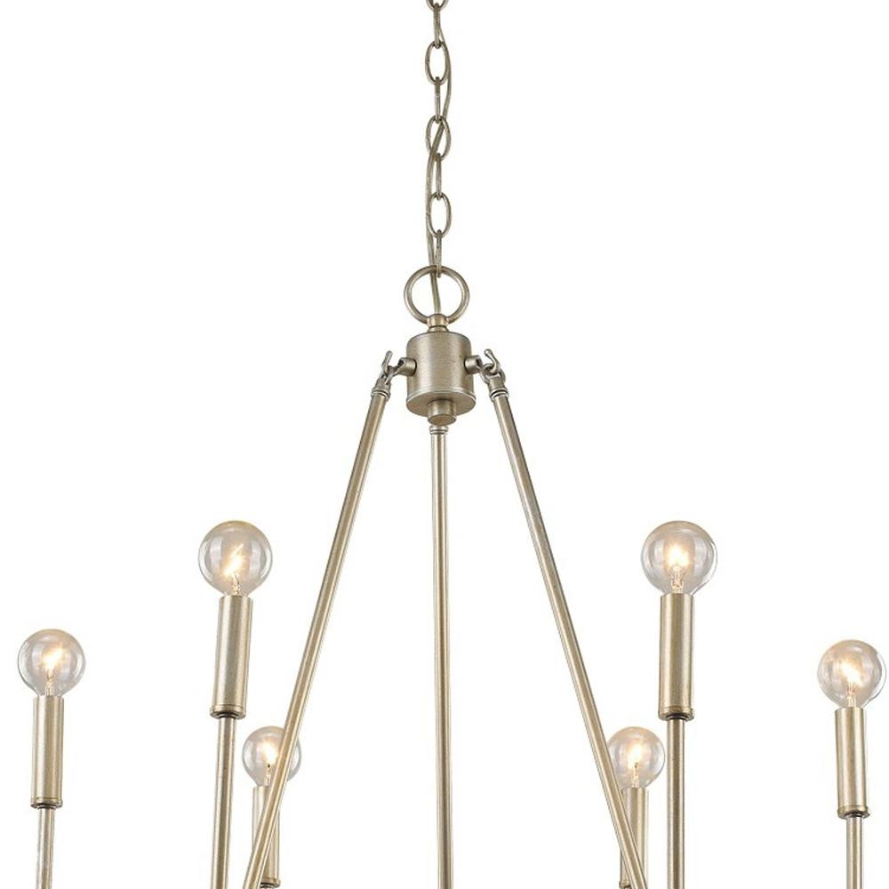 Reagan 6-Light Washed Gold Chandelier. Picture 3