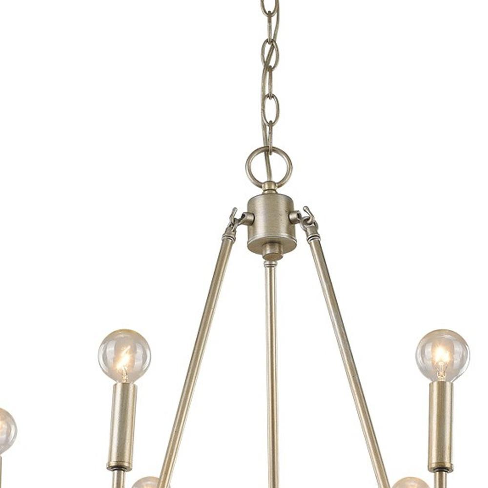 Reagan 6-Light Washed Gold Chandelier. Picture 4