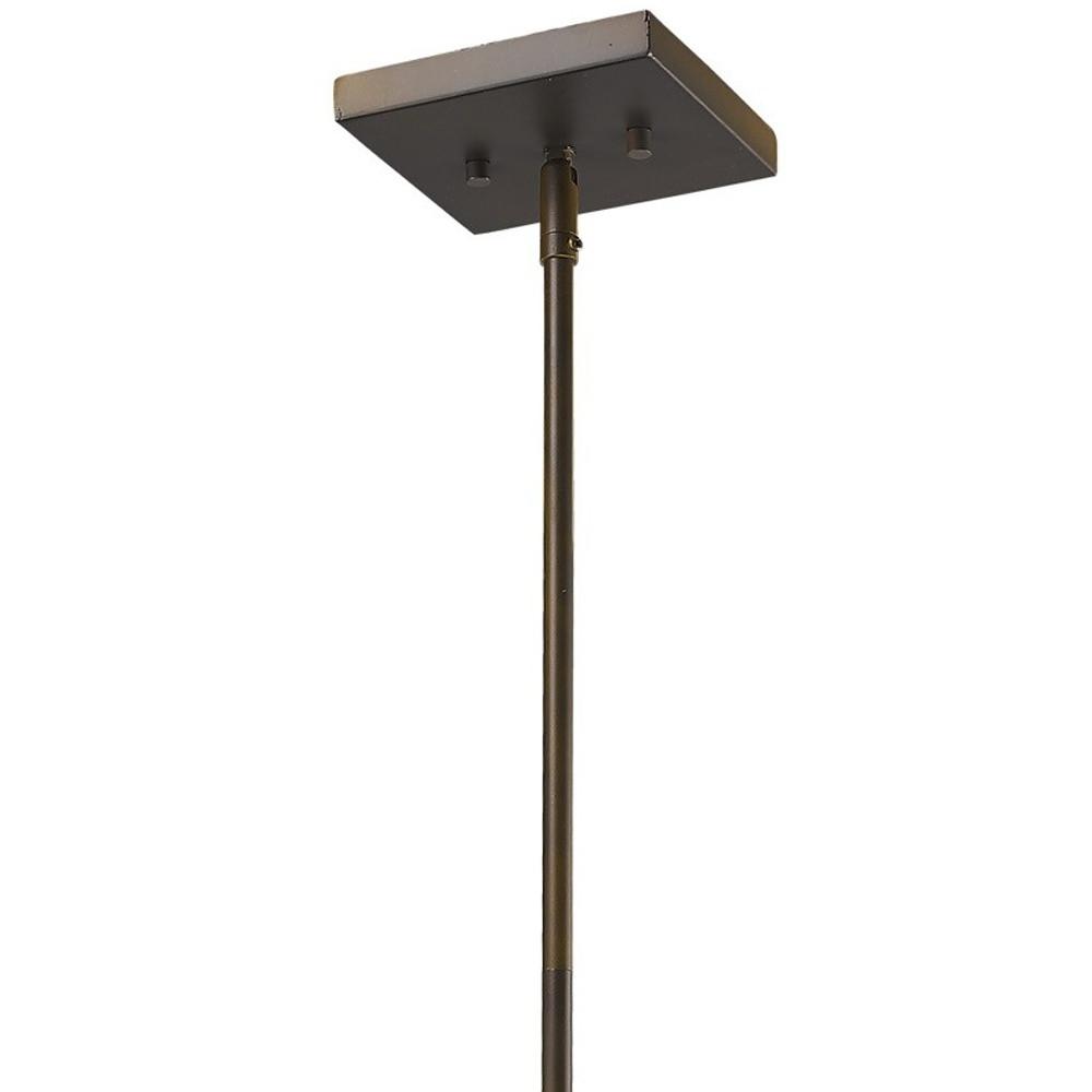 Brooklyn 4-Light Oil-Rubbed Bronze Pendant With Metal Framework Shade. Picture 3