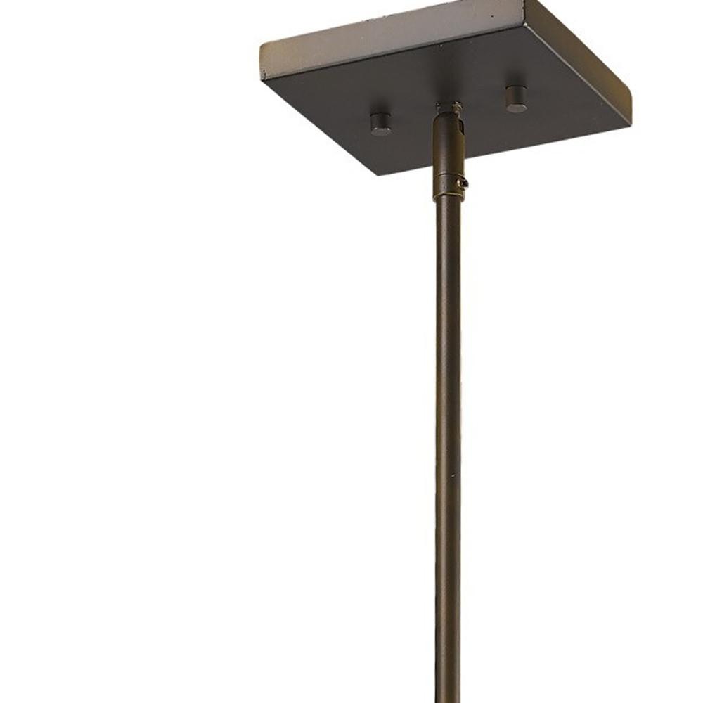 Brooklyn 4-Light Oil-Rubbed Bronze Pendant With Metal Framework Shade. Picture 4