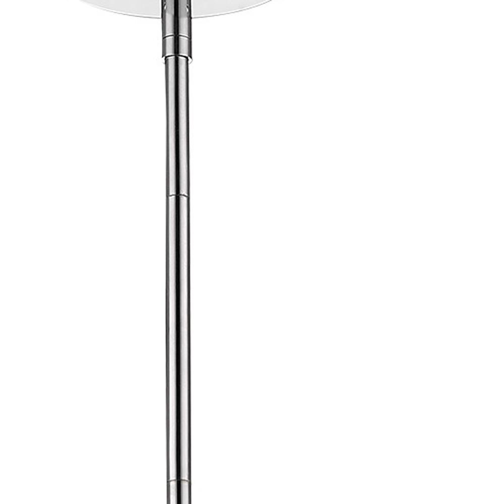 Brielle 1-Light Polished Nickel Pendant With Textured Glass Shade. Picture 3