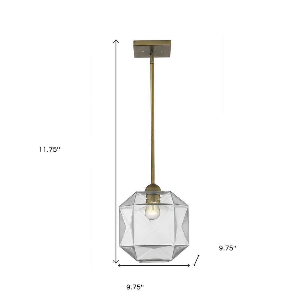 Loft 1-Light Brass Pendant. Picture 4