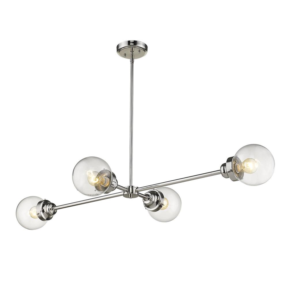 Portsmith 4-Light Polished Nickel Island Pendant. Picture 2