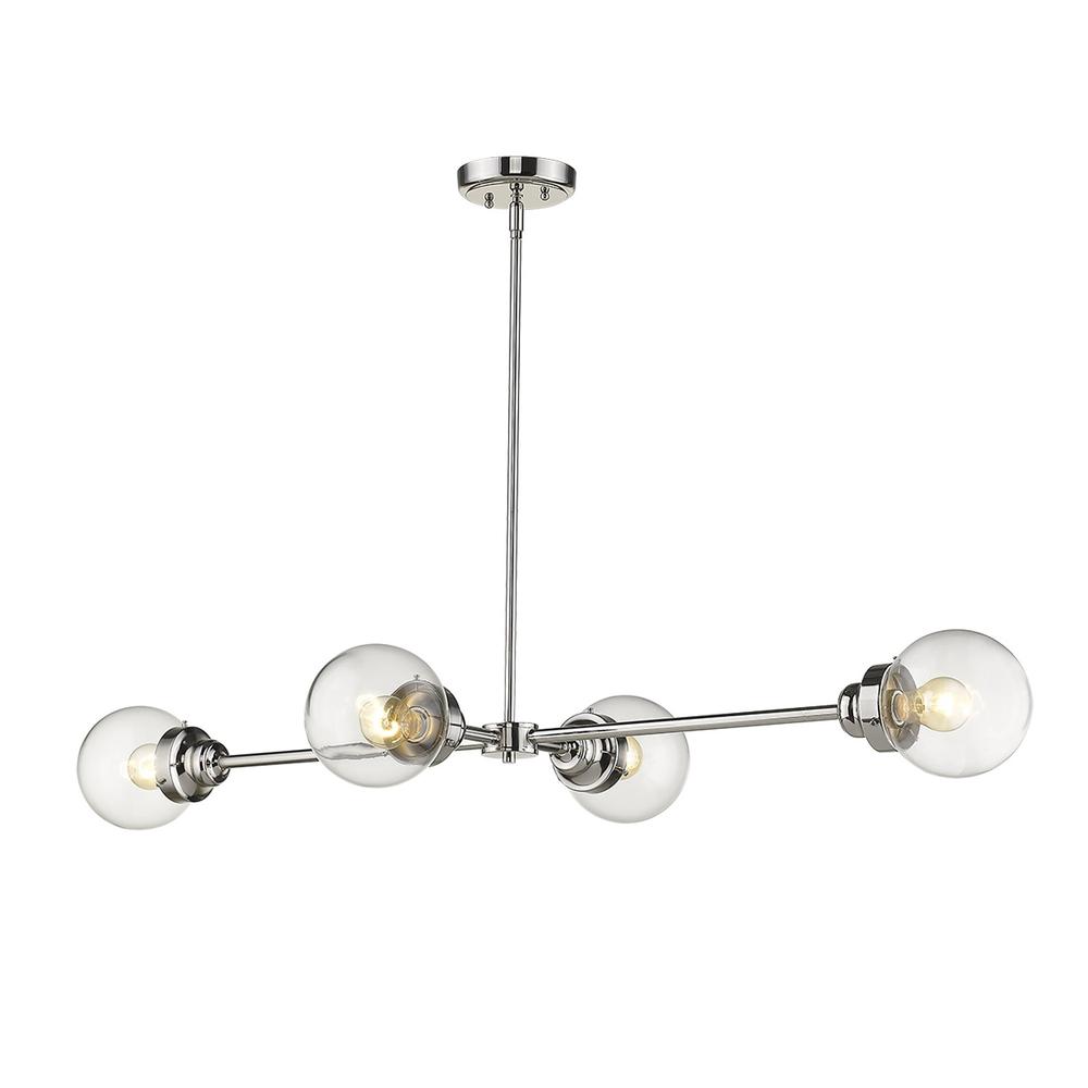 Portsmith 4-Light Polished Nickel Island Pendant. Picture 3