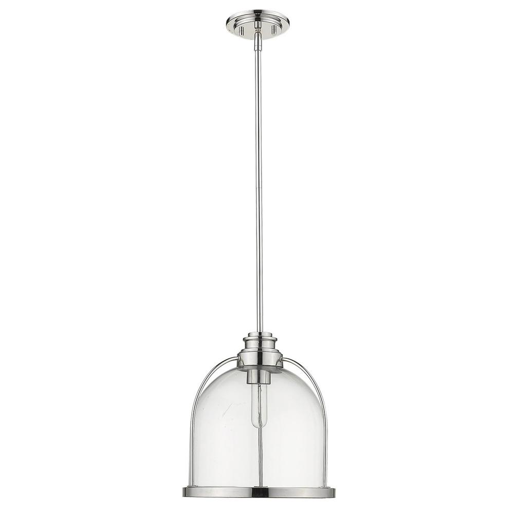 Stanton 1-Light Polished Nickel Pendant. Picture 1