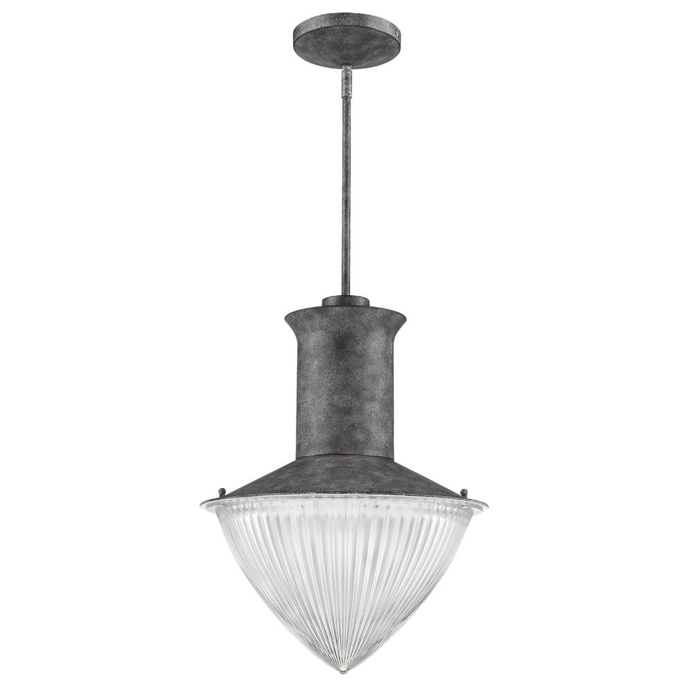 Skylar 1-Light Ash Pendant With Halophane Glass Shade. Picture 1