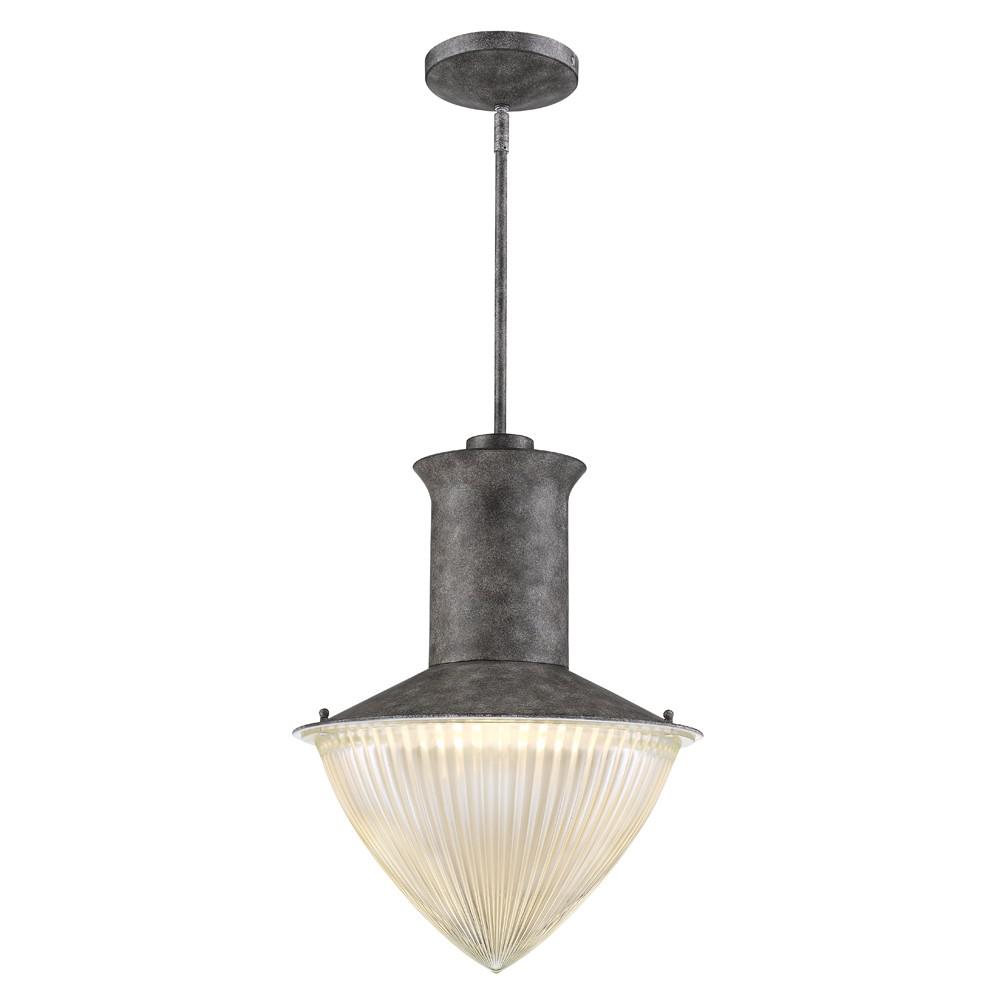 Skylar 1-Light Ash Pendant With Halophane Glass Shade. Picture 2