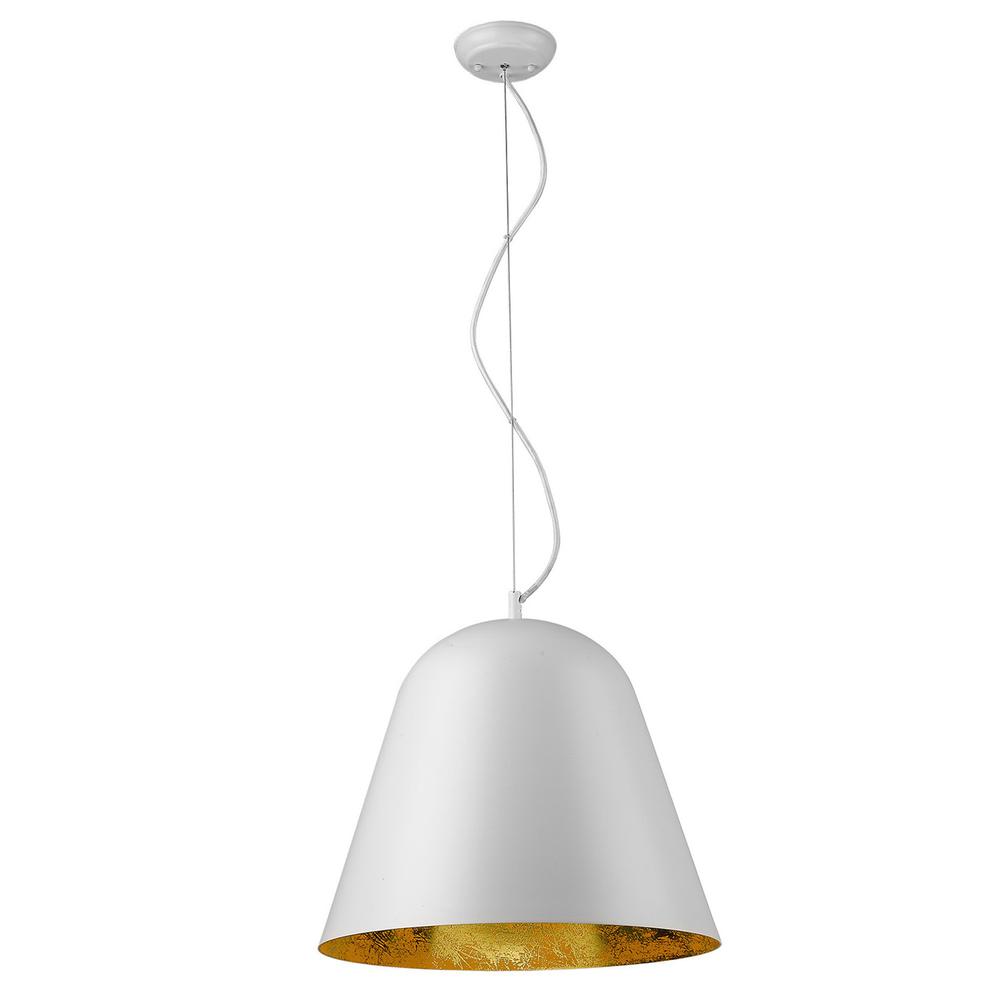 Knell 1-Light White Pendant. Picture 2