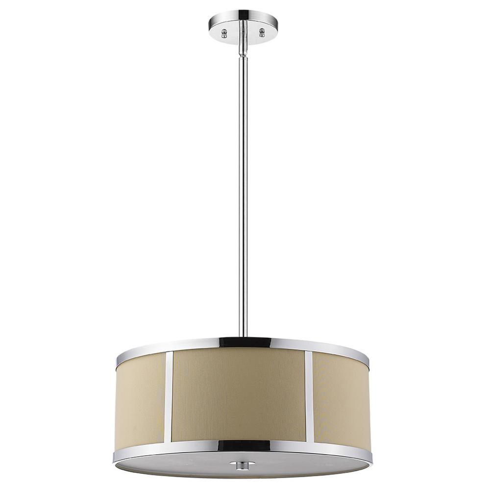 Butler 2-Light Polished Chrome Pendant. Picture 1