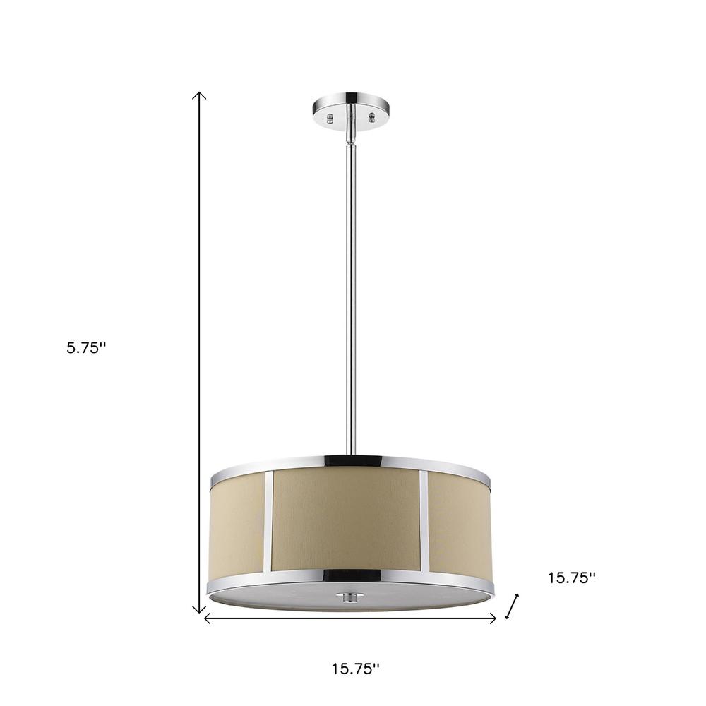 Butler 2-Light Polished Chrome Pendant. Picture 5