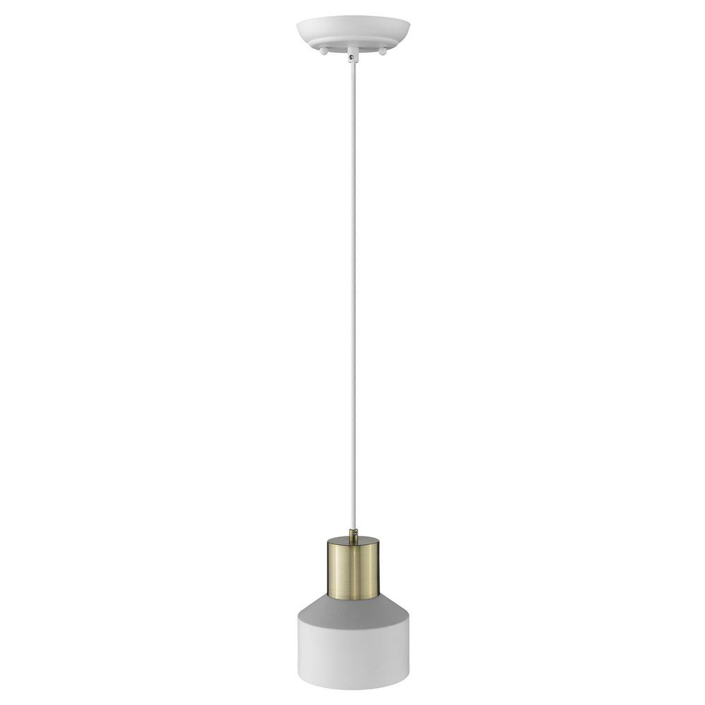 White and Gold Pendant Hanging Light. Picture 4