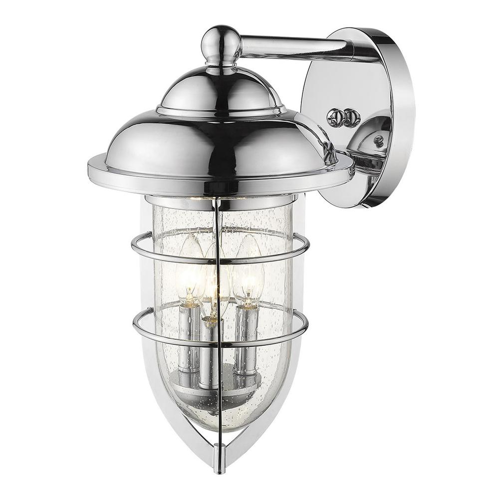 Dylan 3-Light Chrome Wall Light. Picture 5