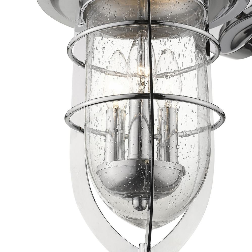 Dylan 3-Light Chrome Wall Light. Picture 7