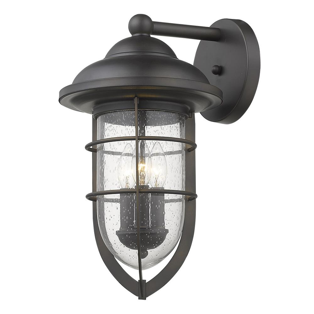 Dylan 3-Light Oil-Rubbed Bronze Wall Light. Picture 2