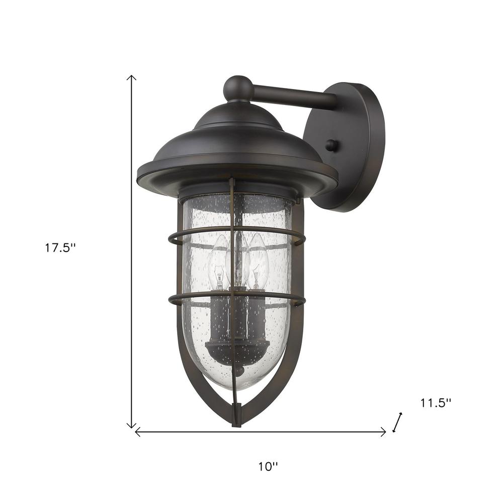 Dylan 3-Light Oil-Rubbed Bronze Wall Light. Picture 6