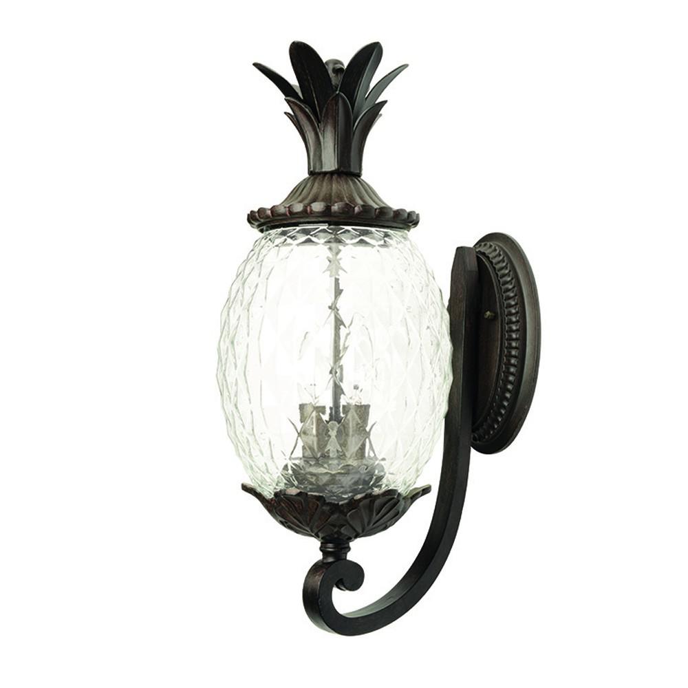 Lanai 3-Light Black Coral Wall Light. Picture 1