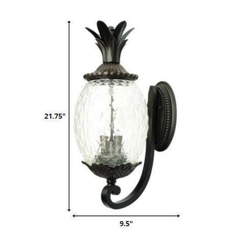 Lanai 3-Light Black Coral Wall Light. Picture 5