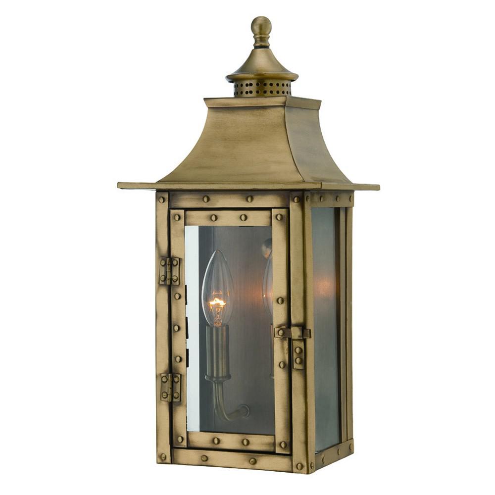 St. Charles 2-Light Aged Brass Wall Light. Picture 1