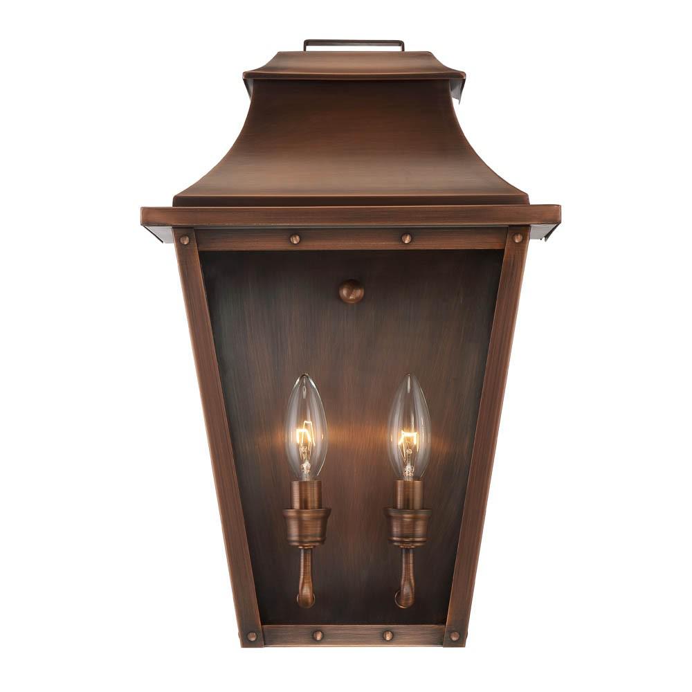 Coventry 2-Light Copper Patina Pocket Wall Light. Picture 2