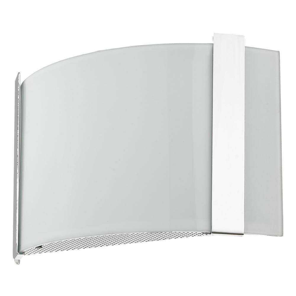 Polished Chrome Wall Sconce with Frosted Glass Shade. Picture 4