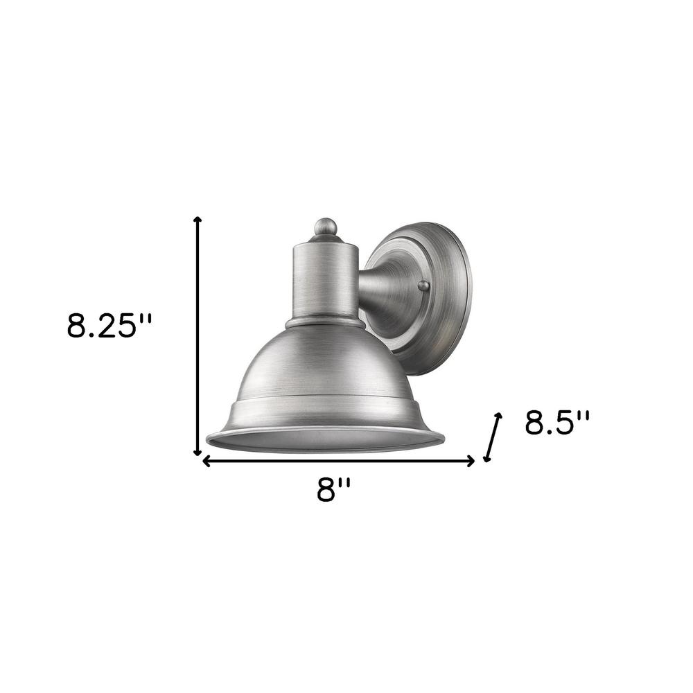 Brushed Silver Aluminum Wall Sconce. Picture 4