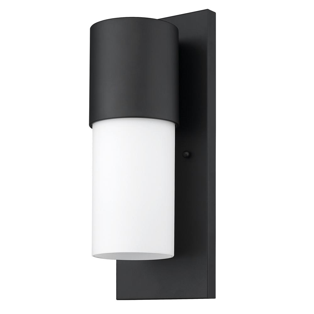 Contemporary Matte Black and White Wall Light. Picture 1