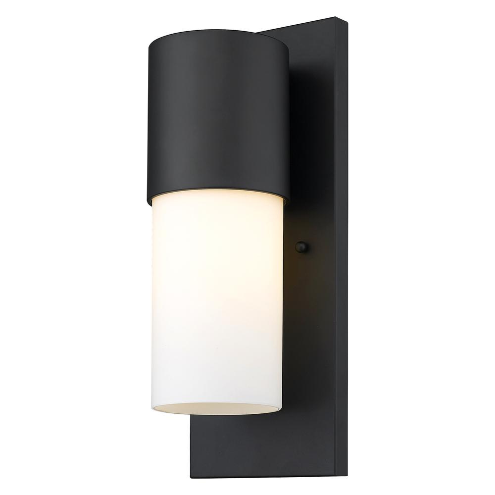 Contemporary Matte Black and White Wall Light. Picture 2