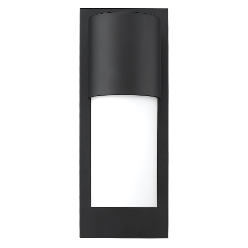Contemporary Matte Black and White Wall Light. Picture 3