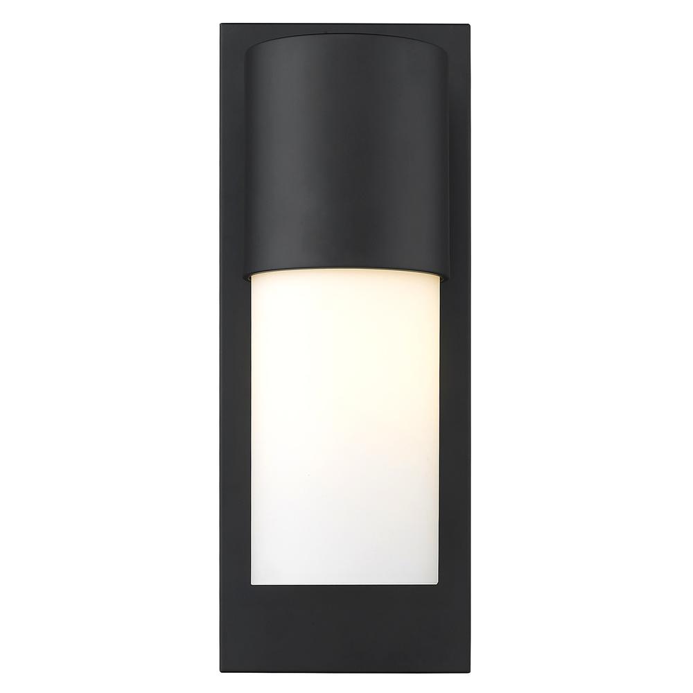 Contemporary Matte Black and White Wall Light. Picture 4