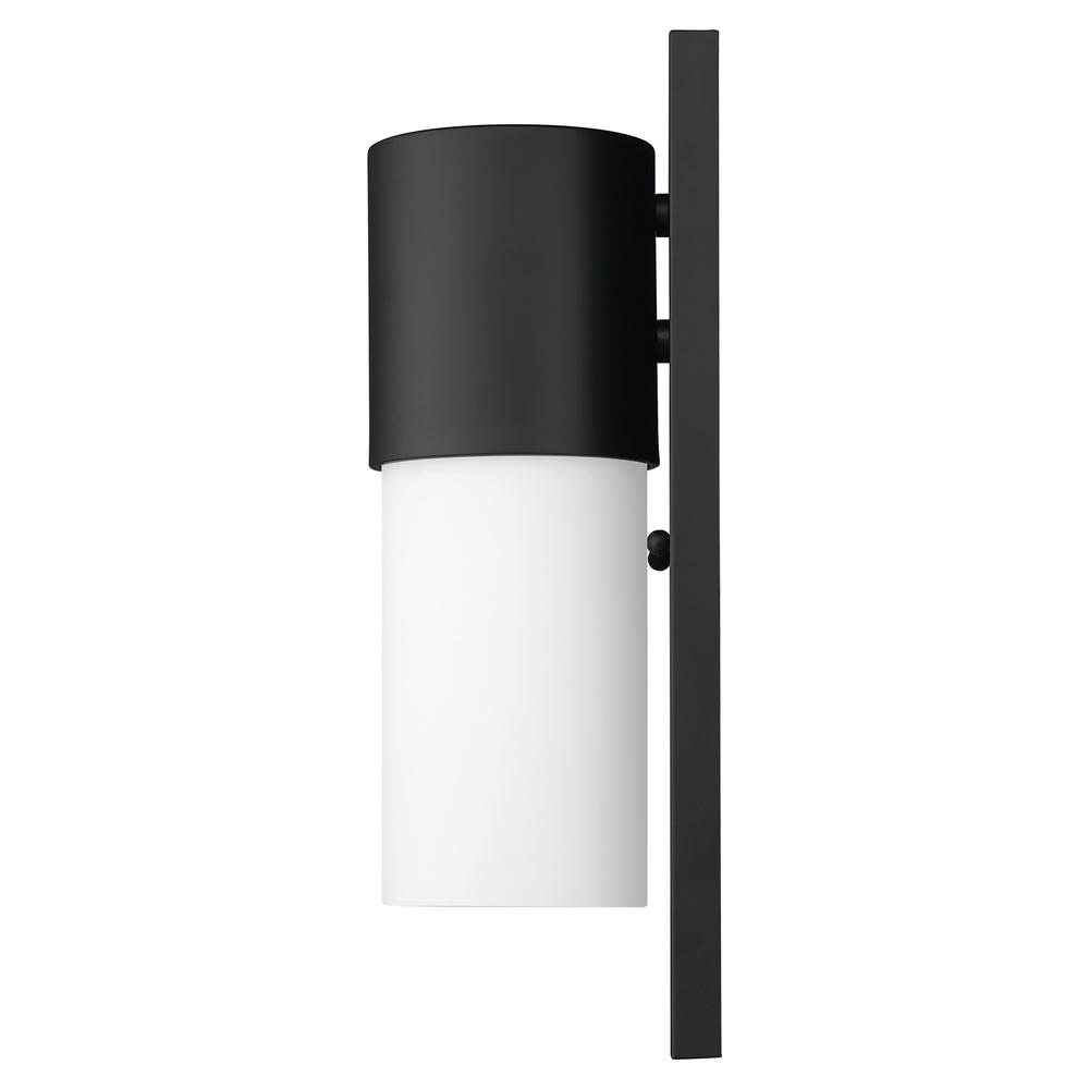Contemporary Matte Black and White Wall Light. Picture 5
