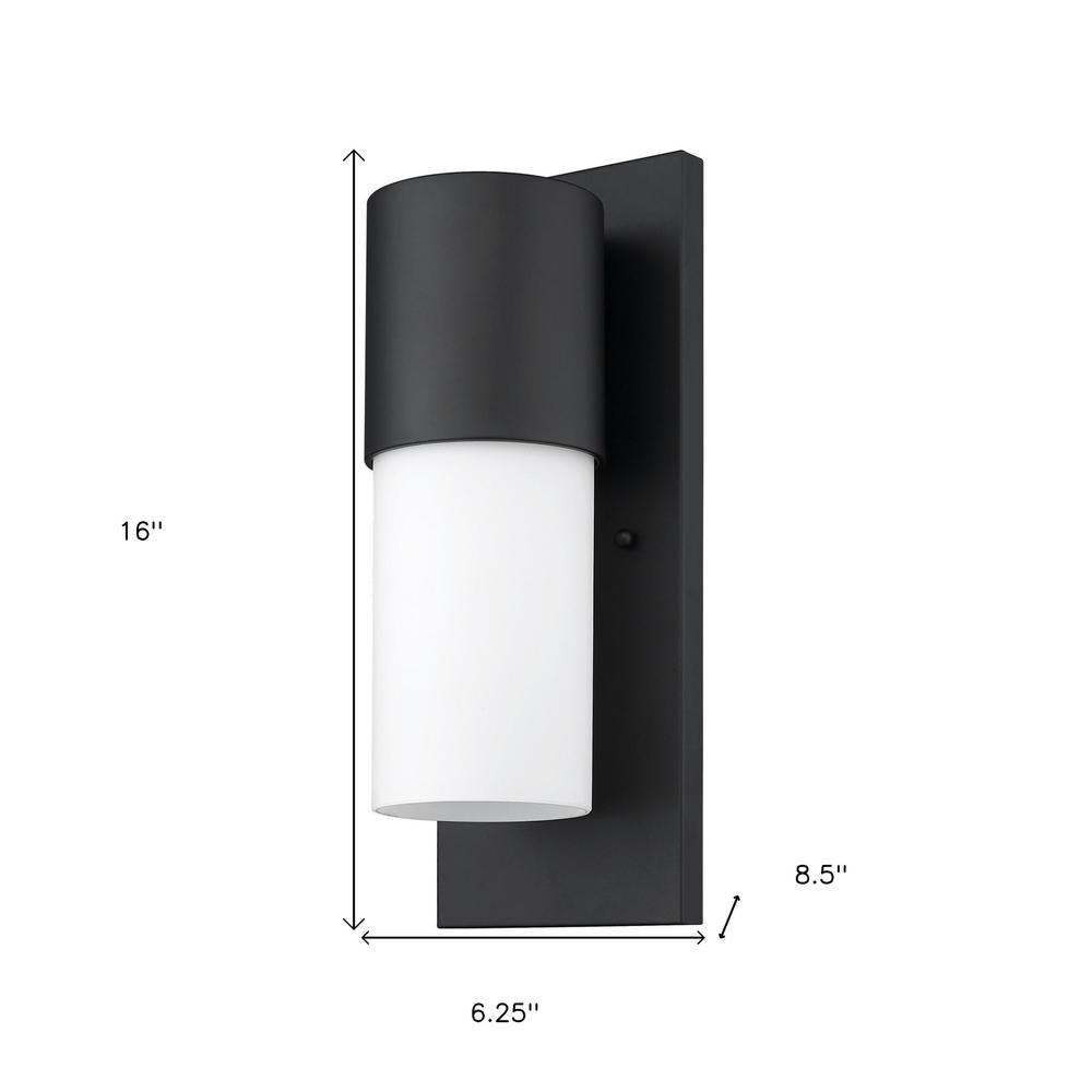 Contemporary Matte Black and White Wall Light. Picture 6