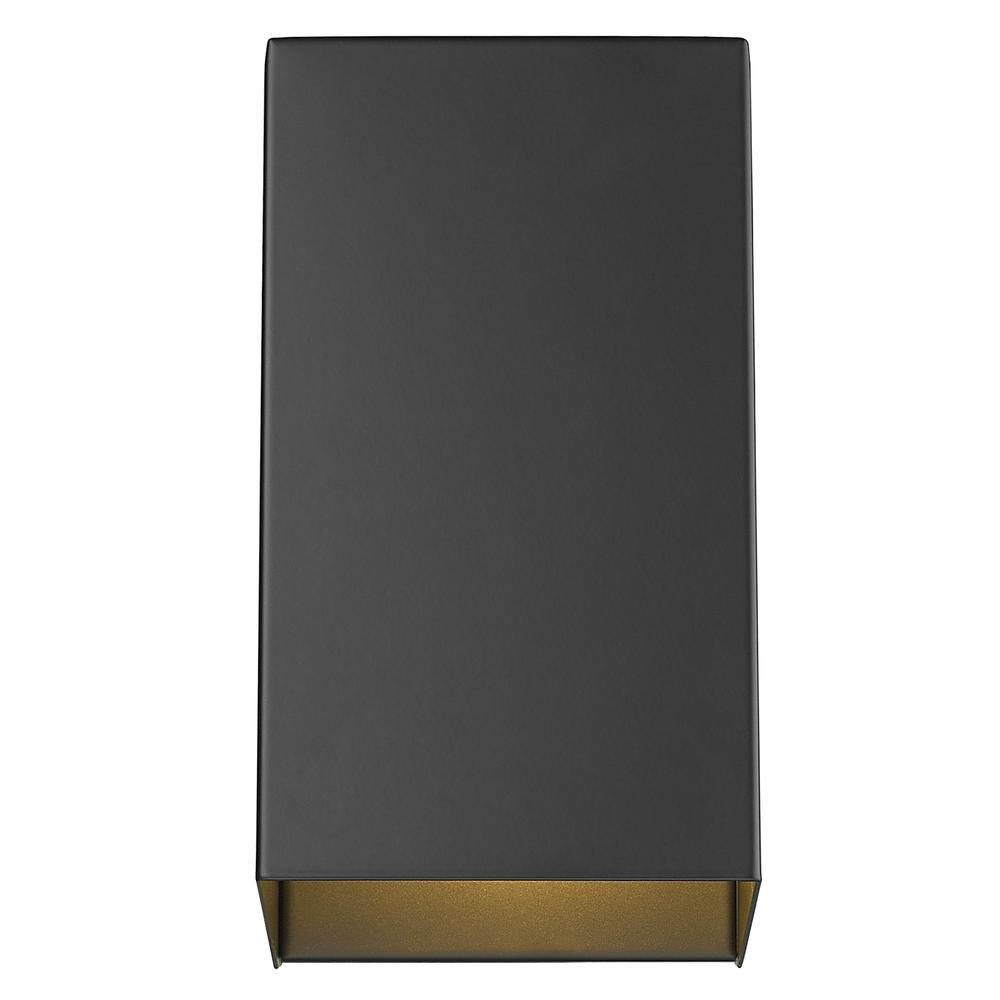 Matte Black Geometric Wall Sconce. Picture 4