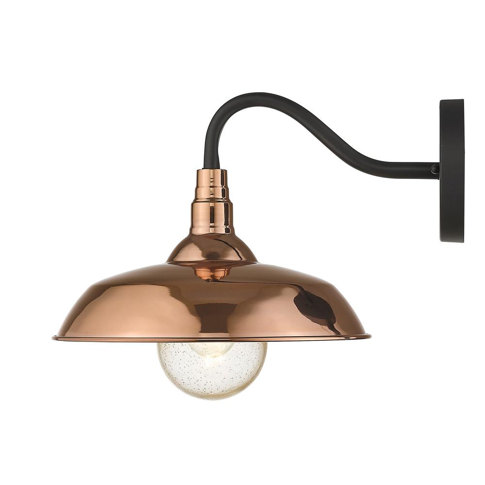 Burry 1-Light Copper Wall Light. Picture 3