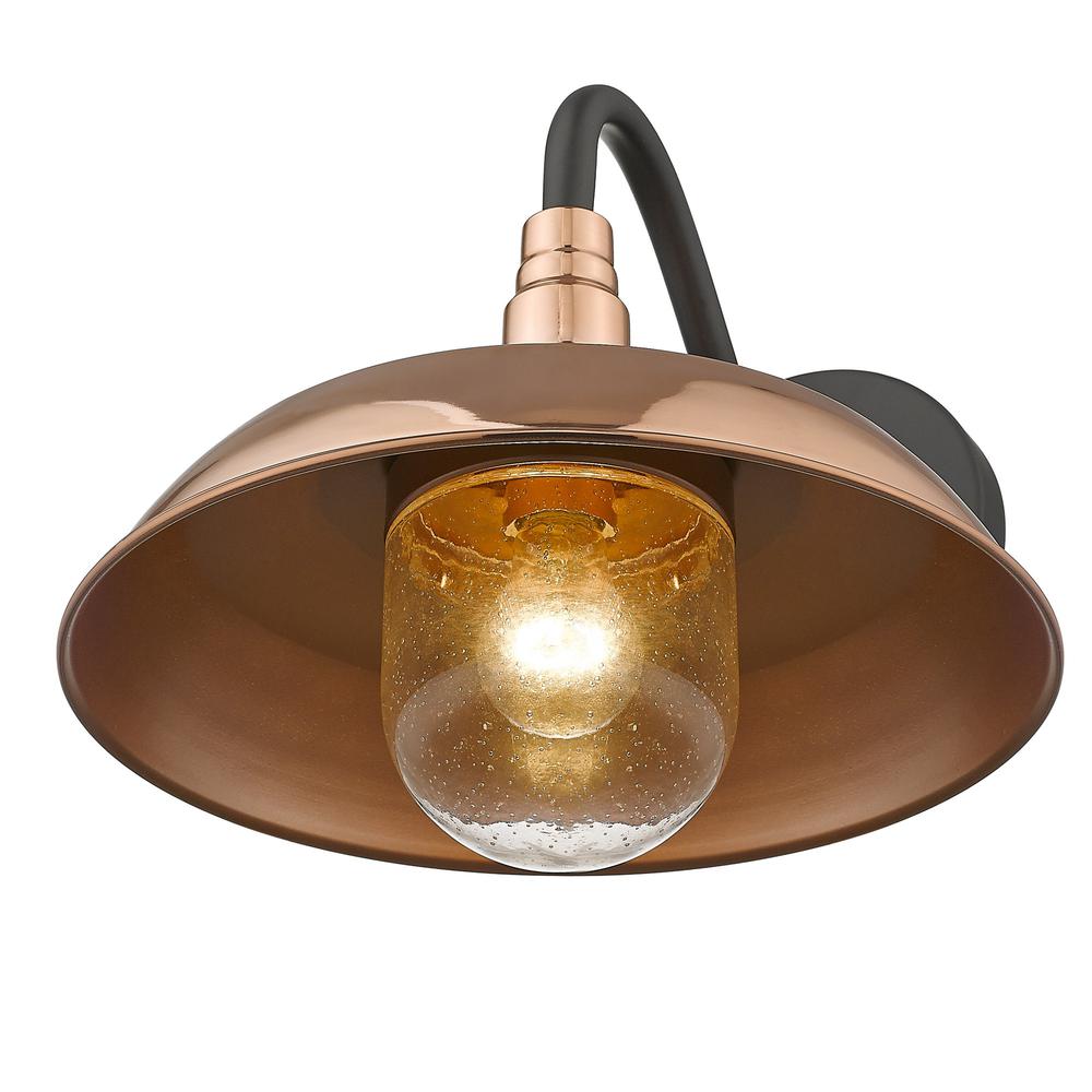 Burry 1-Light Copper Wall Light. Picture 6