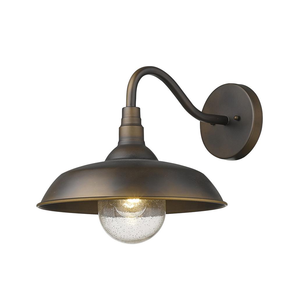 Burry 1-Light Oil-Rubbed Bronze Wall Light. Picture 2