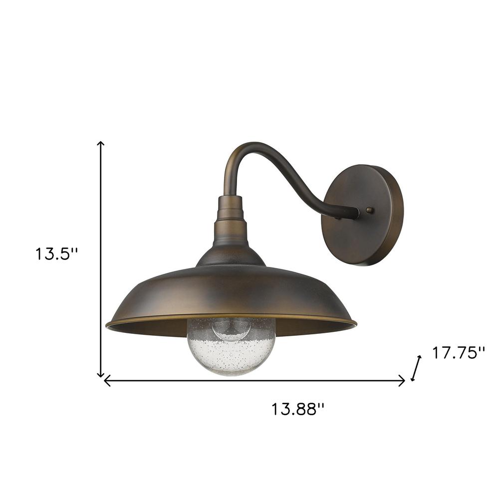 Burry 1-Light Oil-Rubbed Bronze Wall Light. Picture 6