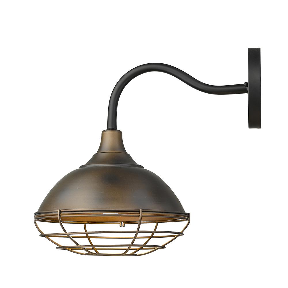 Afton 1-Light Oil-Rubbed Bronze Wall Light. Picture 3