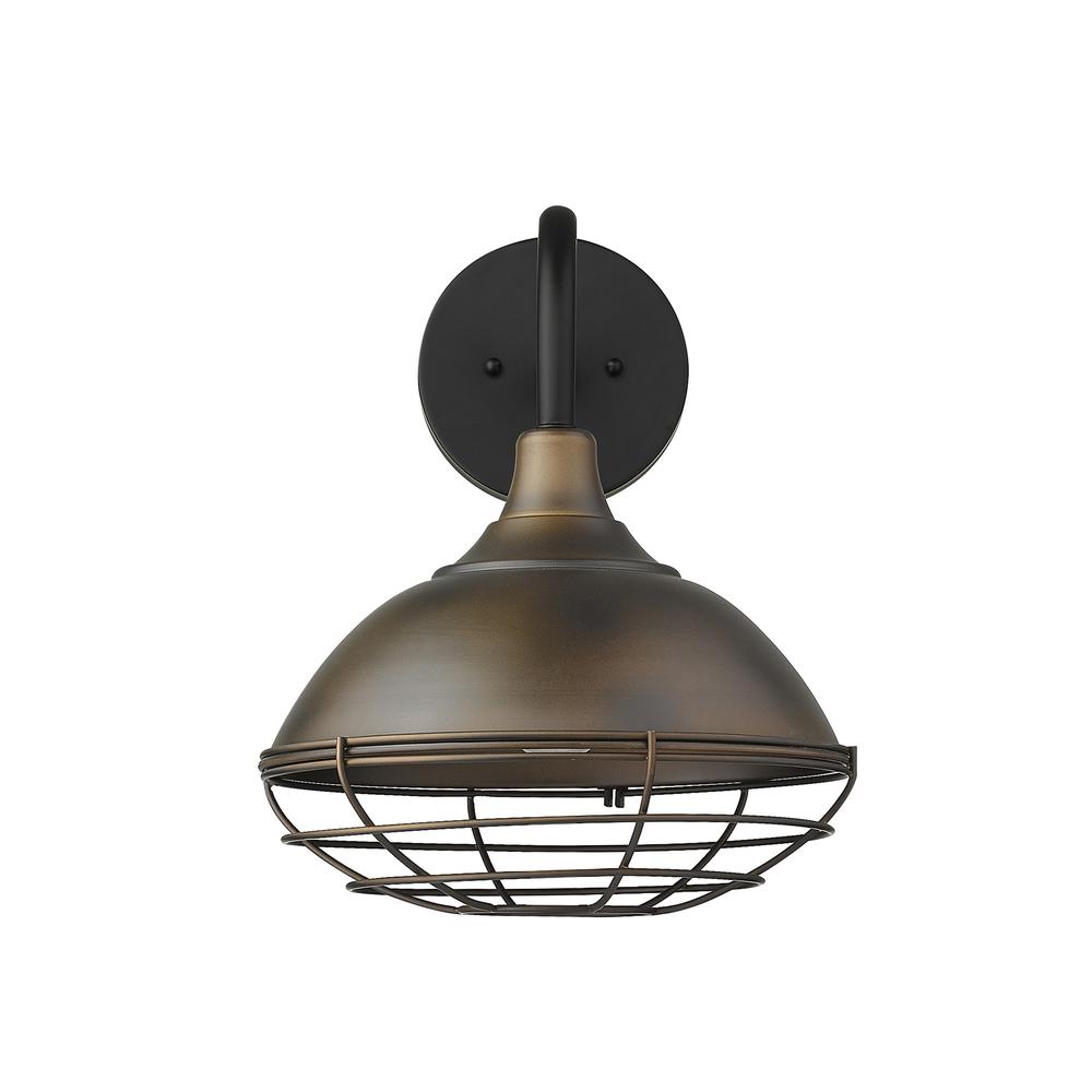 Afton 1-Light Oil-Rubbed Bronze Wall Light. Picture 4