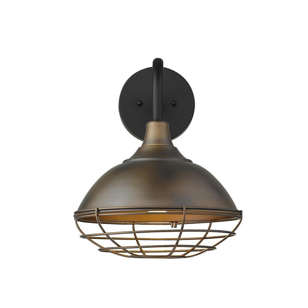 Afton 1-Light Oil-Rubbed Bronze Wall Light. Picture 5