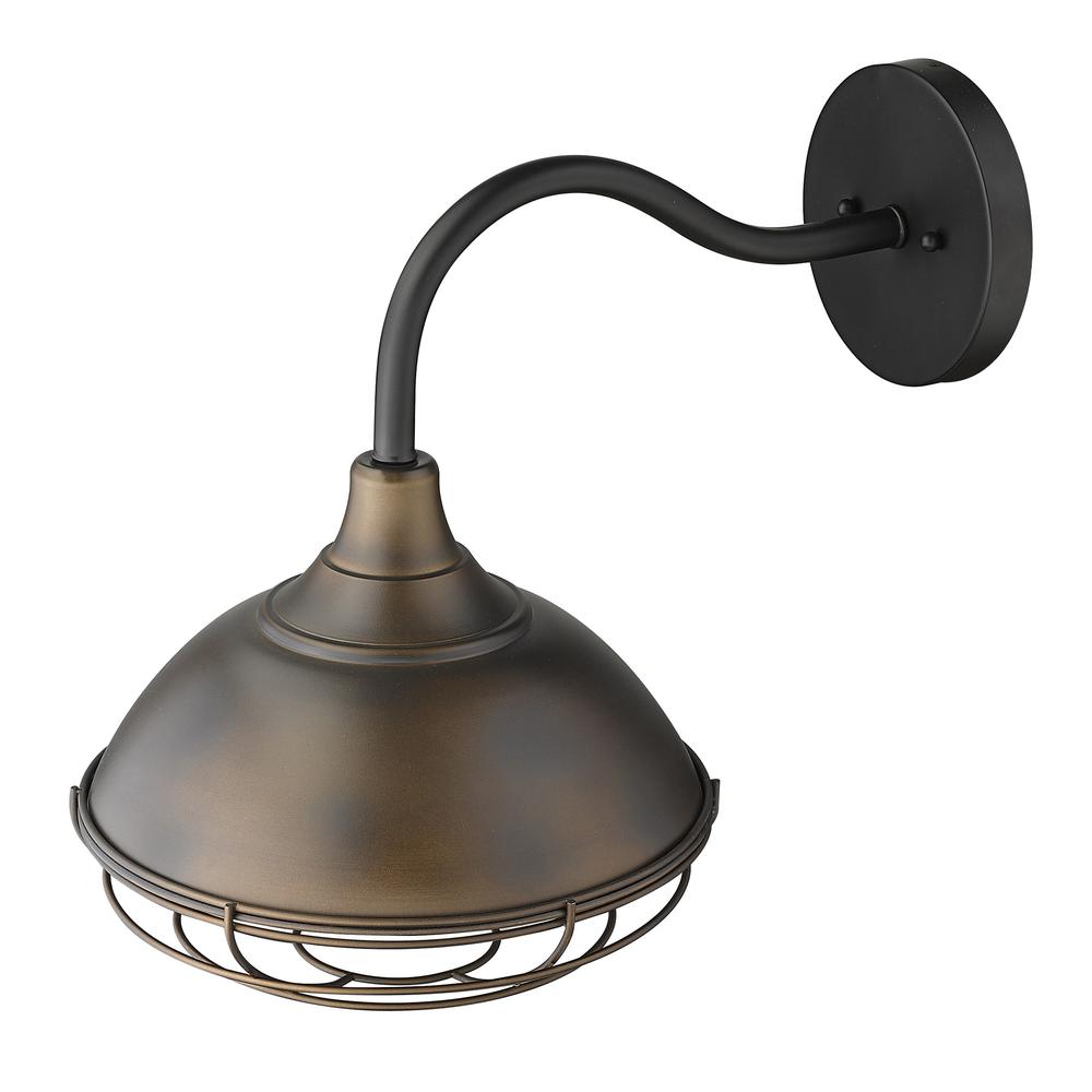 Afton 1-Light Oil-Rubbed Bronze Wall Light. Picture 7
