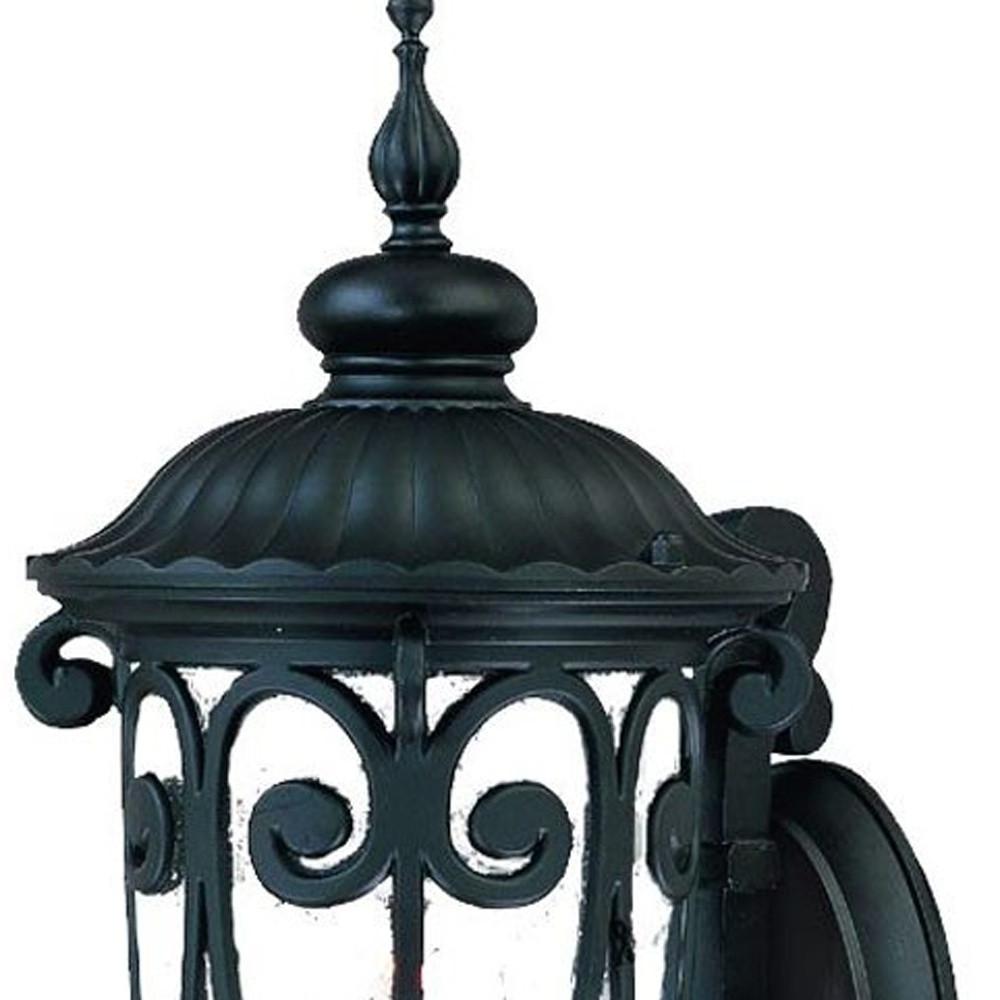 Traditional Matte Black Wall Sconce. Picture 3