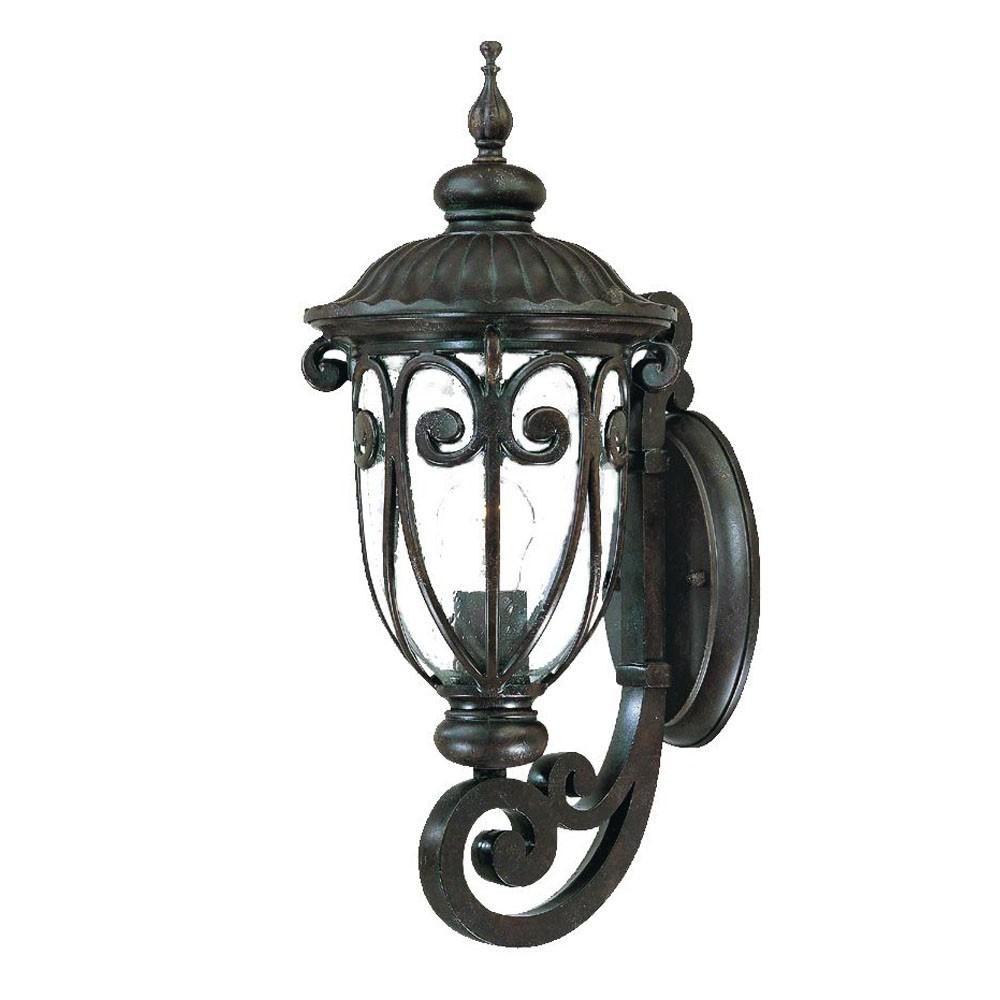 Traditional Dark Brown Wall Sconce. Picture 1