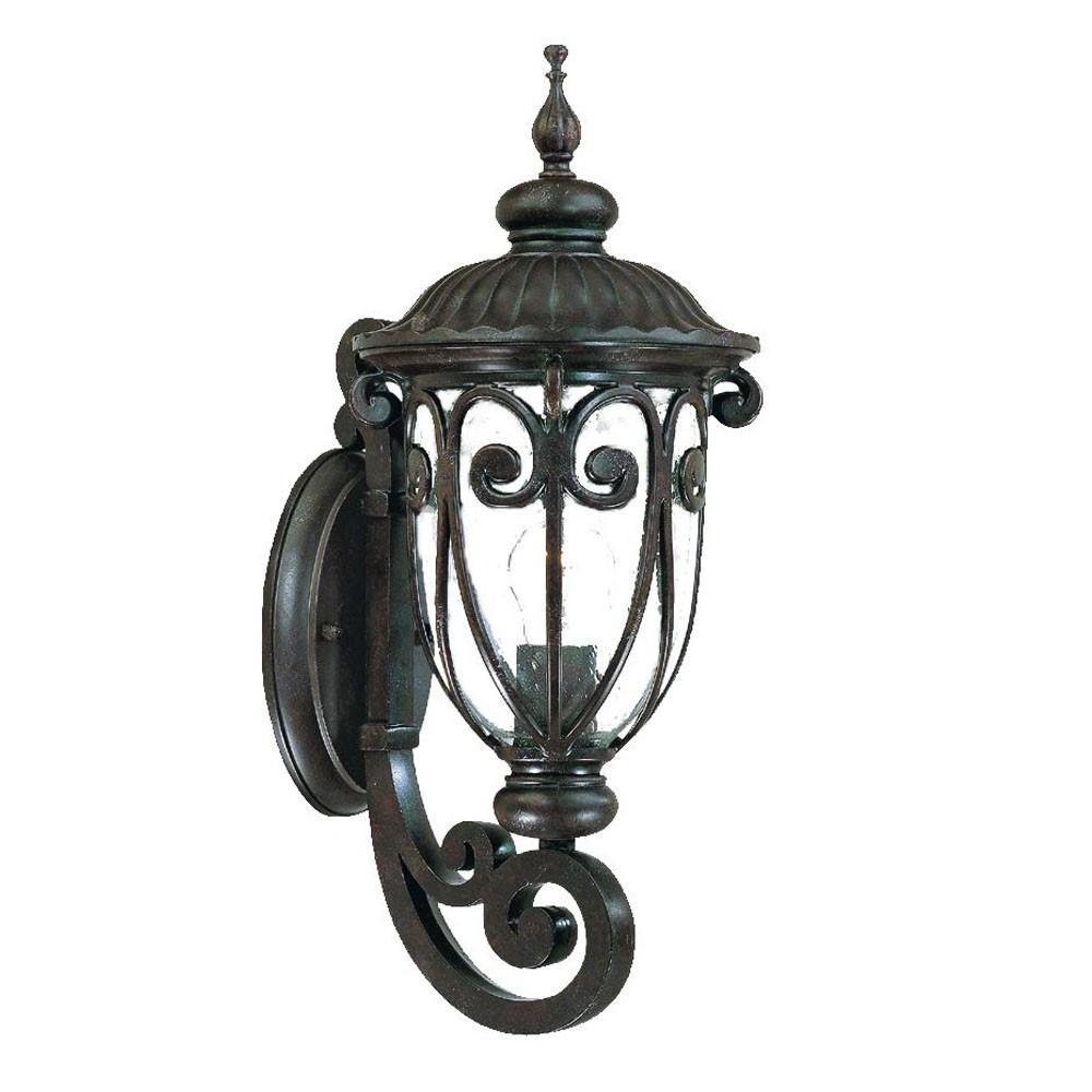 Traditional Dark Brown Wall Sconce. Picture 2