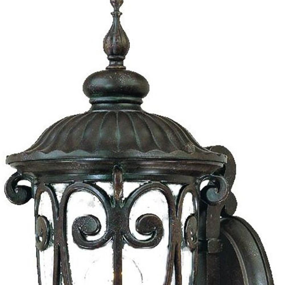 Traditional Dark Brown Wall Sconce. Picture 4