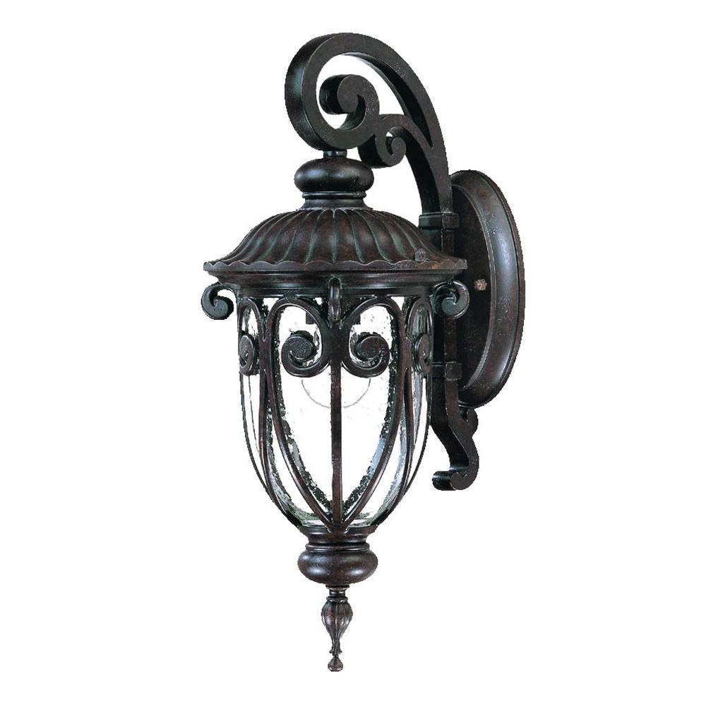 Dark Brown Hanging Goblet Wall Light. Picture 1